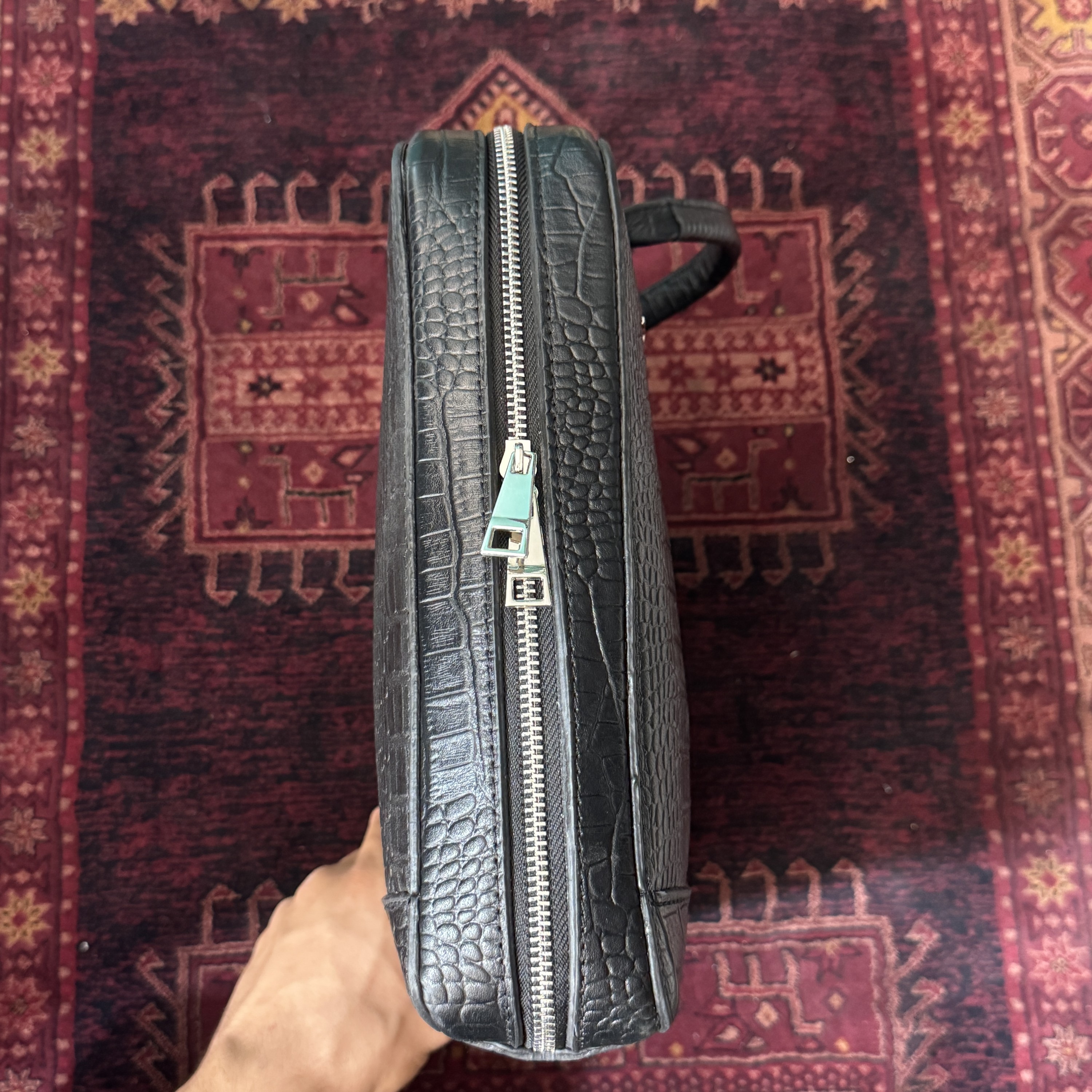 کیف اداری چرم طبیعی مدل کاوه