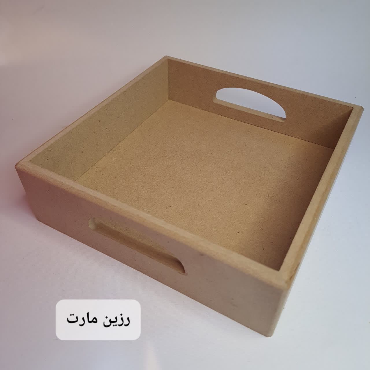 سینی چوبی مربع 25سانتجدید
