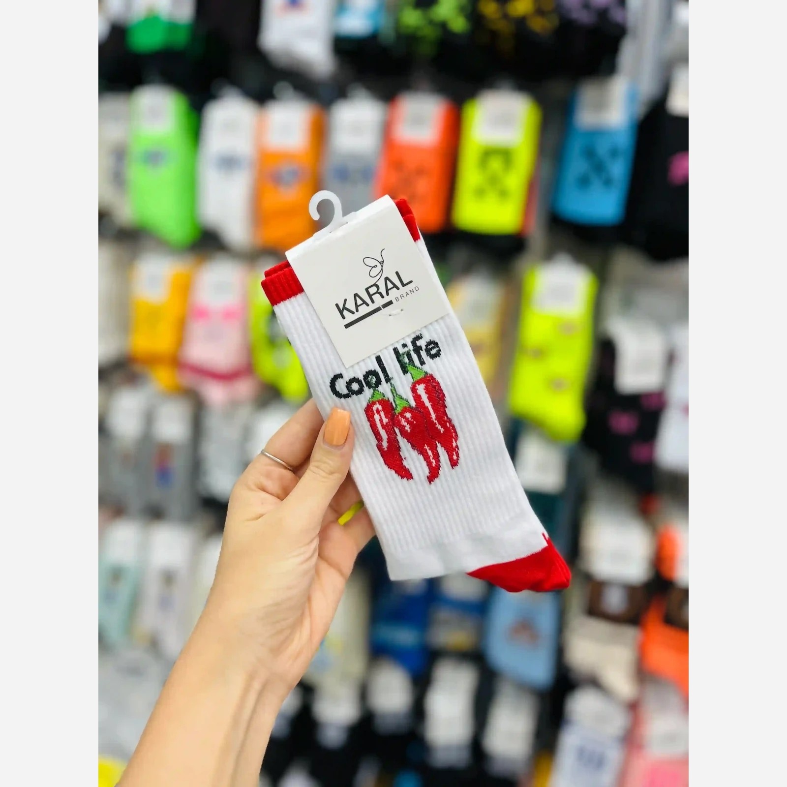 جوراب ساق بلند فانتزی طرح فلفلجدید
