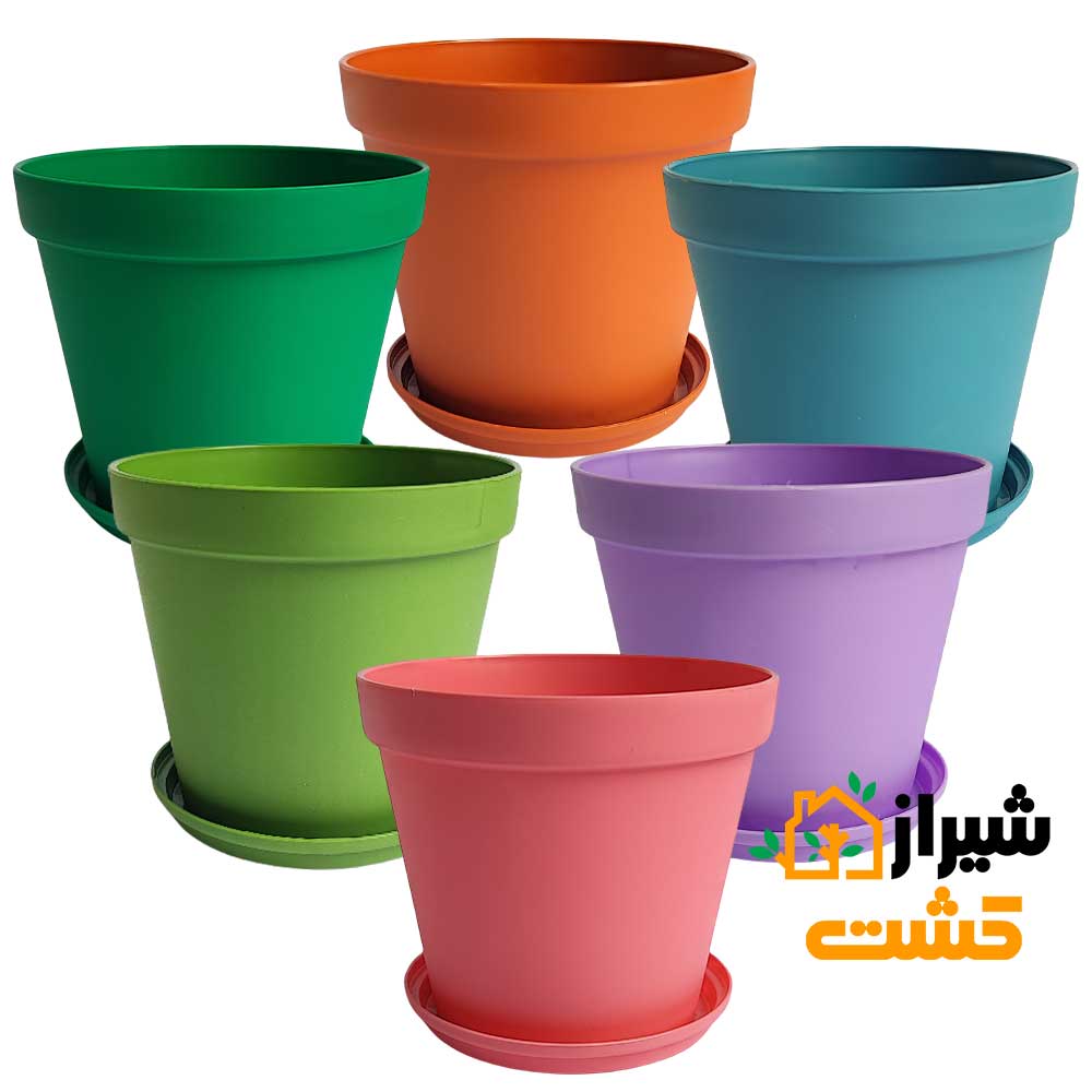 گلدان رویال شهرآذین کد 1000 رنگ بندی متنوع