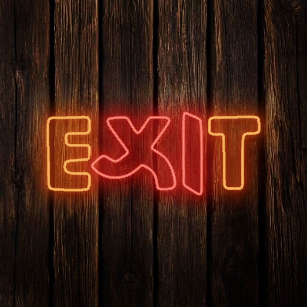 تابلو نئون فلکسی EXIT کد 17035 (اقساطی) wo