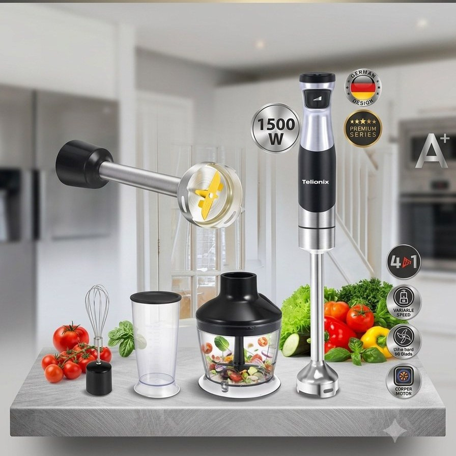 گوشتکوب برقی 4 کاره تلیونیکس (Telionix) مدل THB-1707 موتور 1500 وات توربوجدید