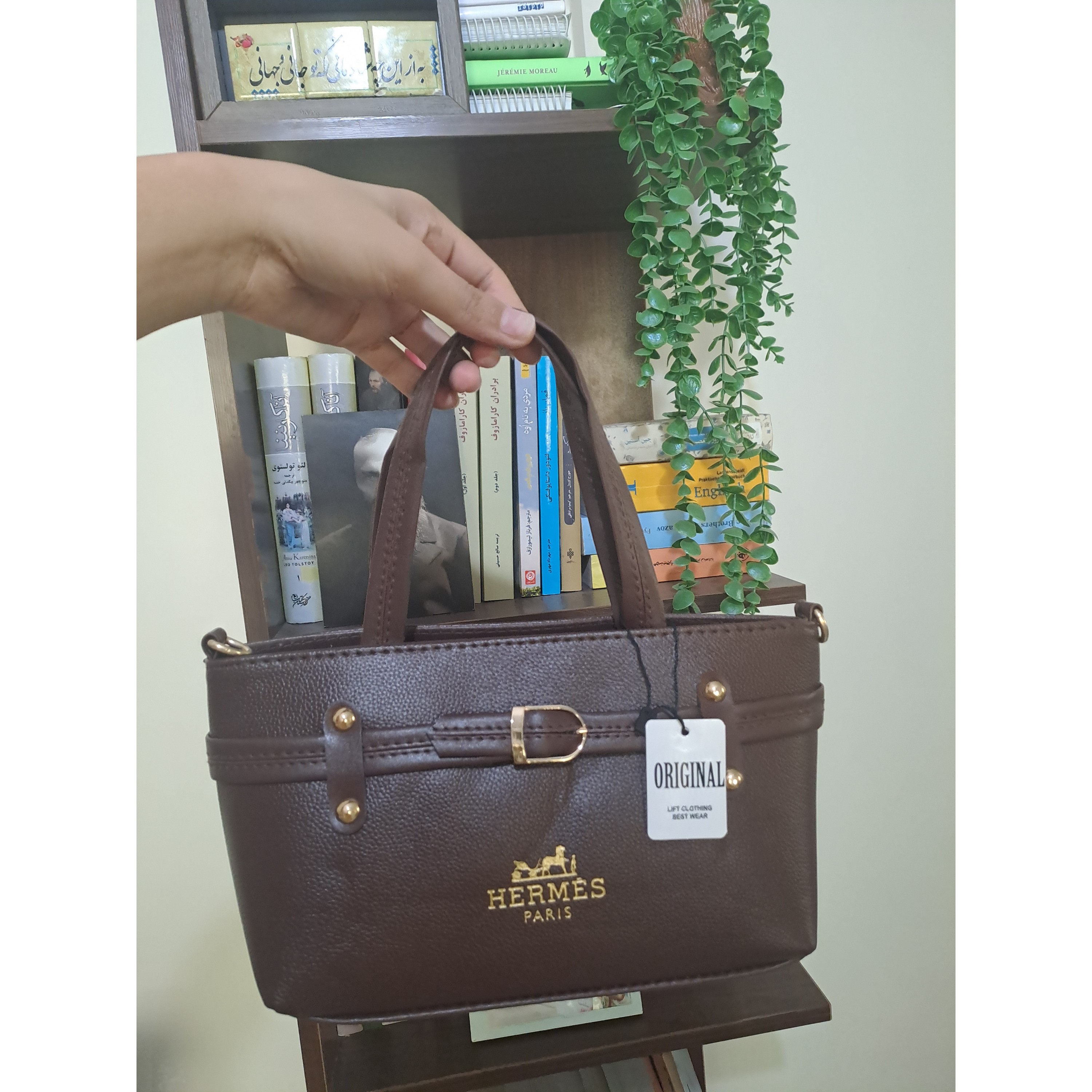 کیف هرمس رنگ قهوه ای