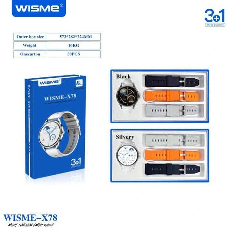 ساعت هوشمند WISME-X78 (فروش عمده پک های 4 عددی)