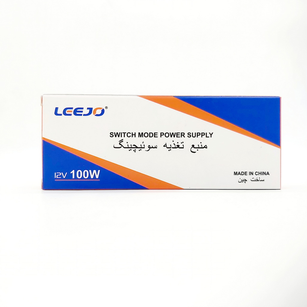 تغذیه 12 ولت 100 وات اسلیم
