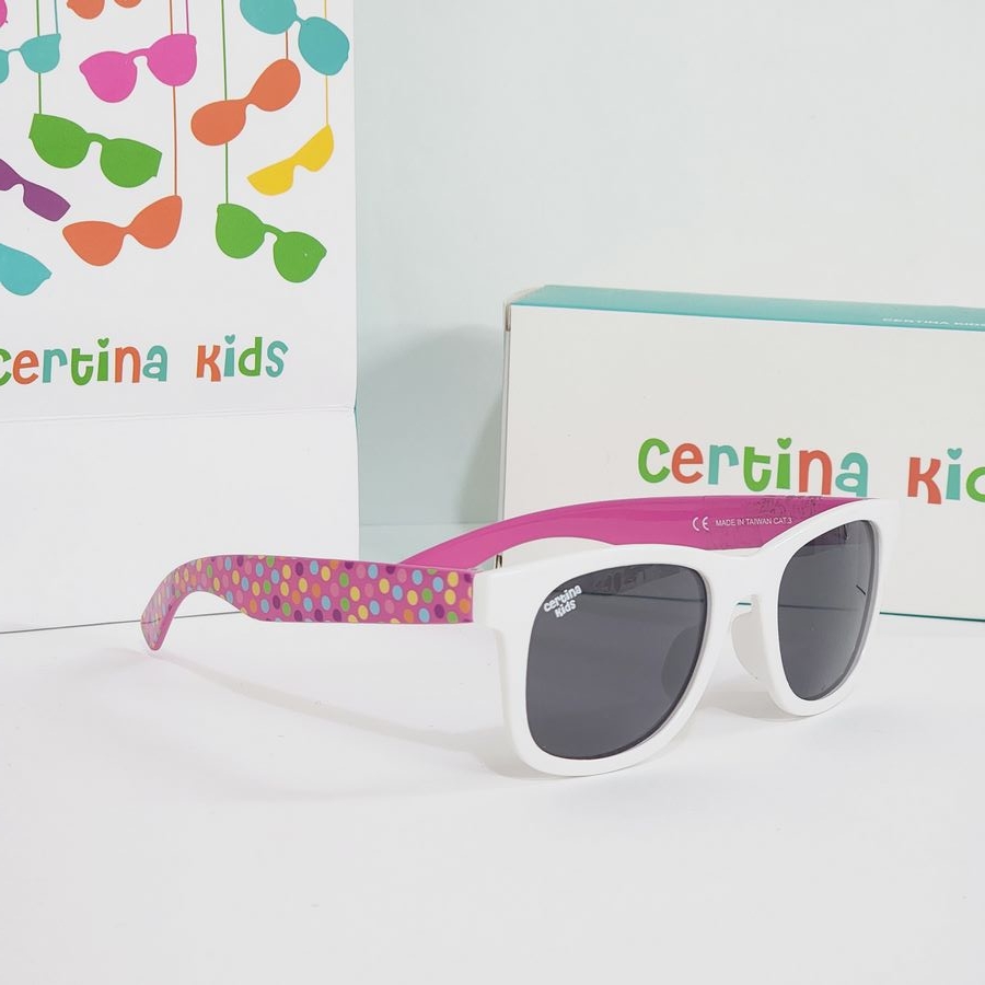 certina kids سفید دسته صورتی b1045