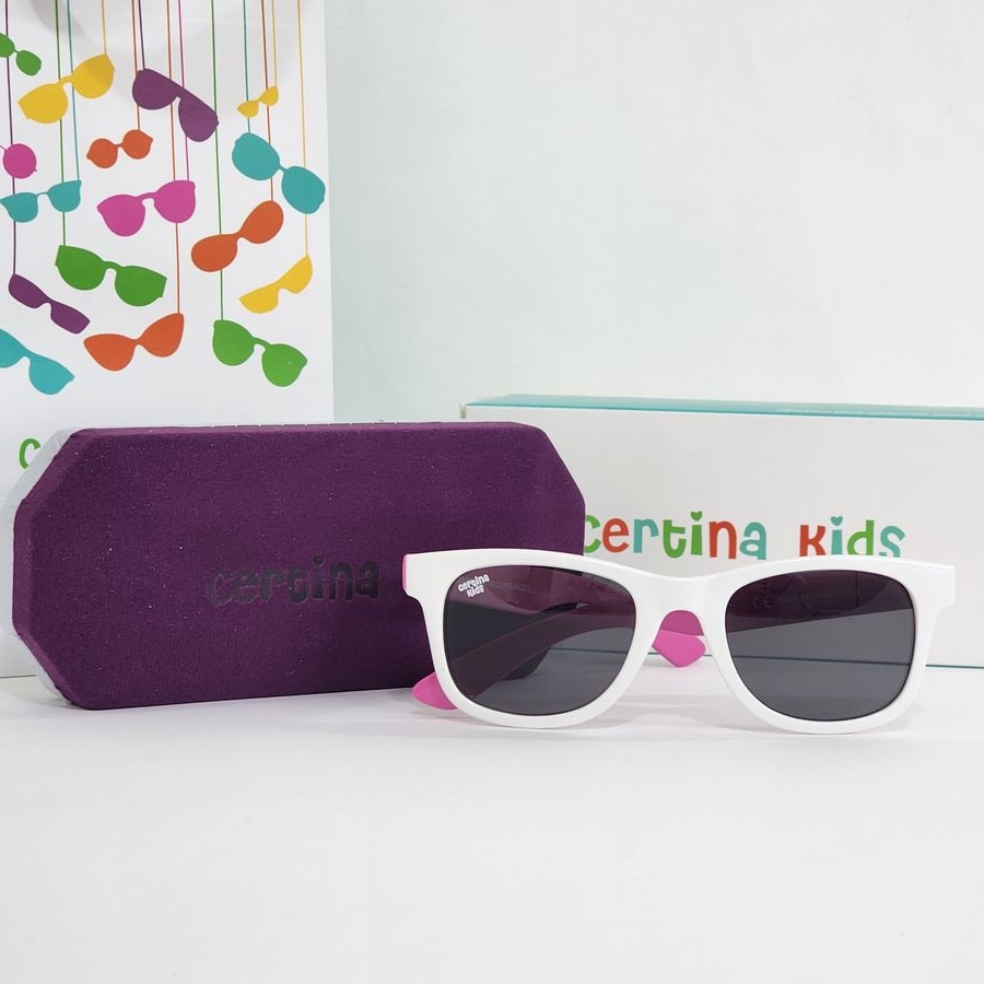 certina kids سفید دسته صورتی b1045