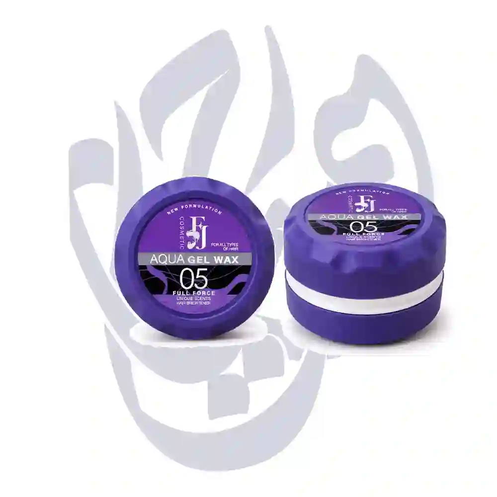 واکس حالت دهنده مو اف جی کد 05 بنفش رایحه انگور قرمز (براق) AQUA GEL WAX-150g