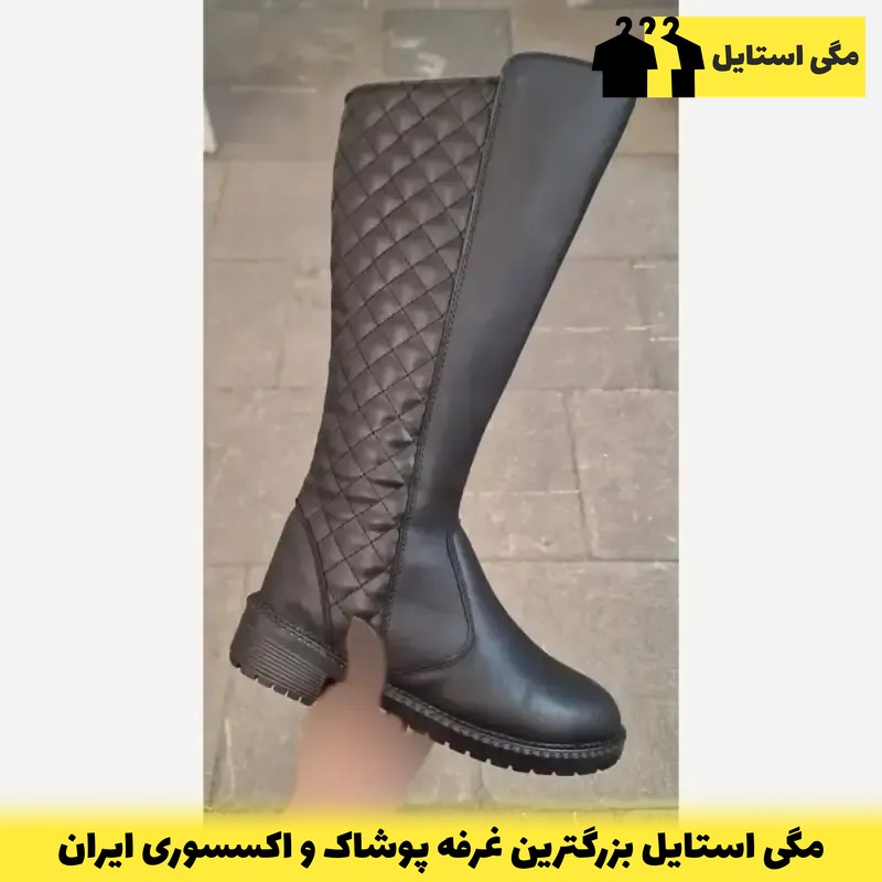 بوت بلند زنانه راحت و خوشپا سایز 37 تا 40
