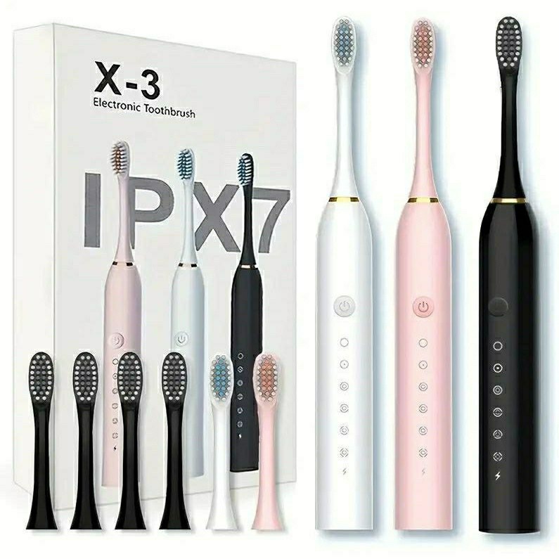 مسواک برقی سونیک مدل X3 ضدآب قابل شارژجدید