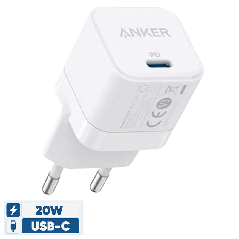 شارژر دیواری 20 وات انکر مدل PowerPort III A2149 Cubeجدید