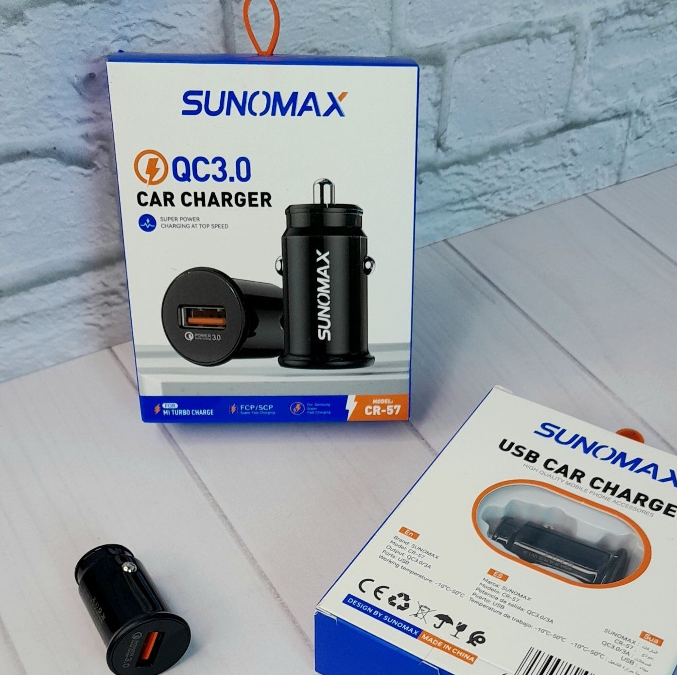 شارژر فندکی خودرو SUNOMAX فندکی ماشین بسته تک عددی