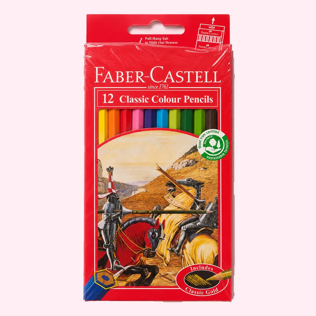 مداد رنگی 12 رنگ فابر کاستل مدل Classic Colour