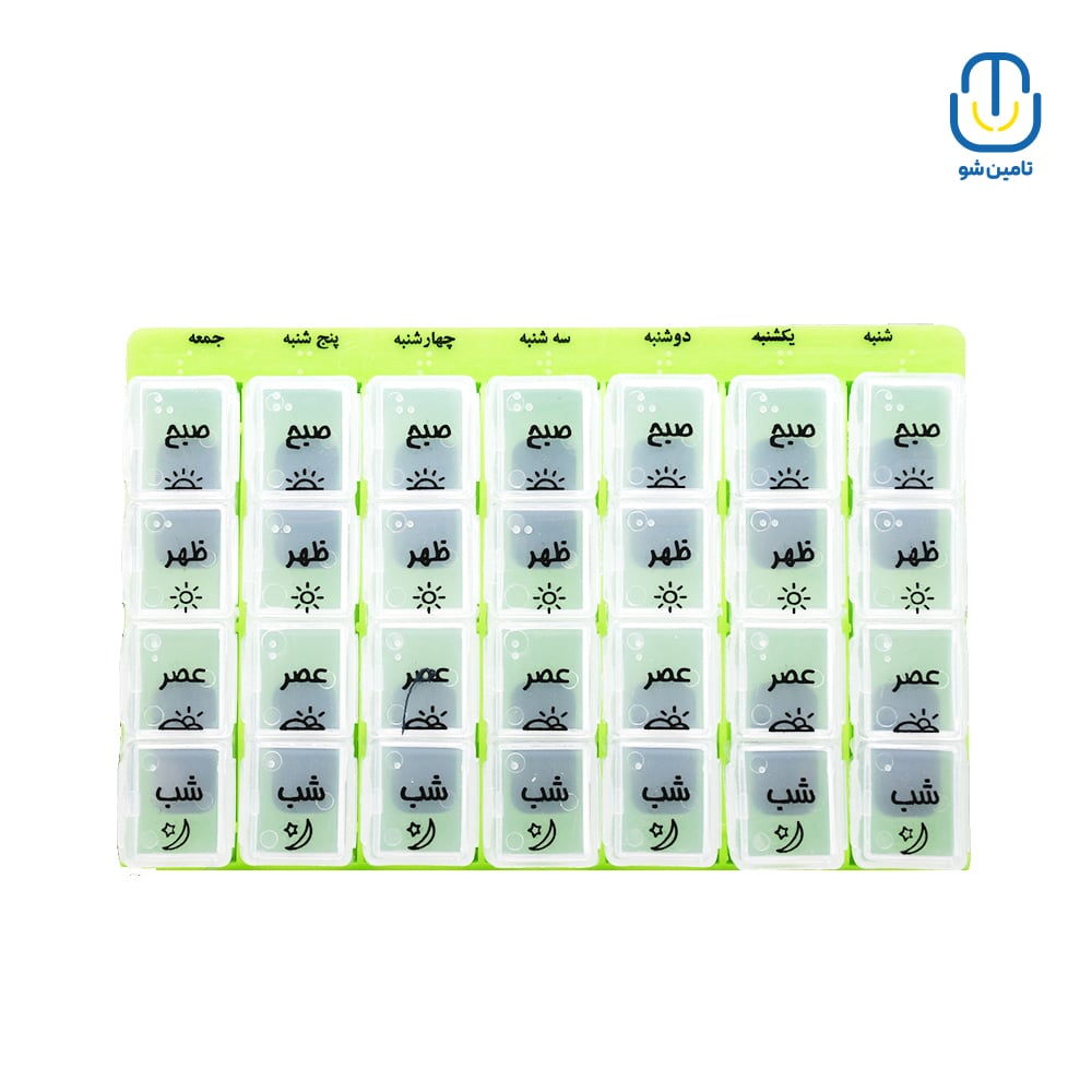 تقویم دارویی روزانه هفتگی فن طب F.T.E Co کارتن 108 عددیجدید