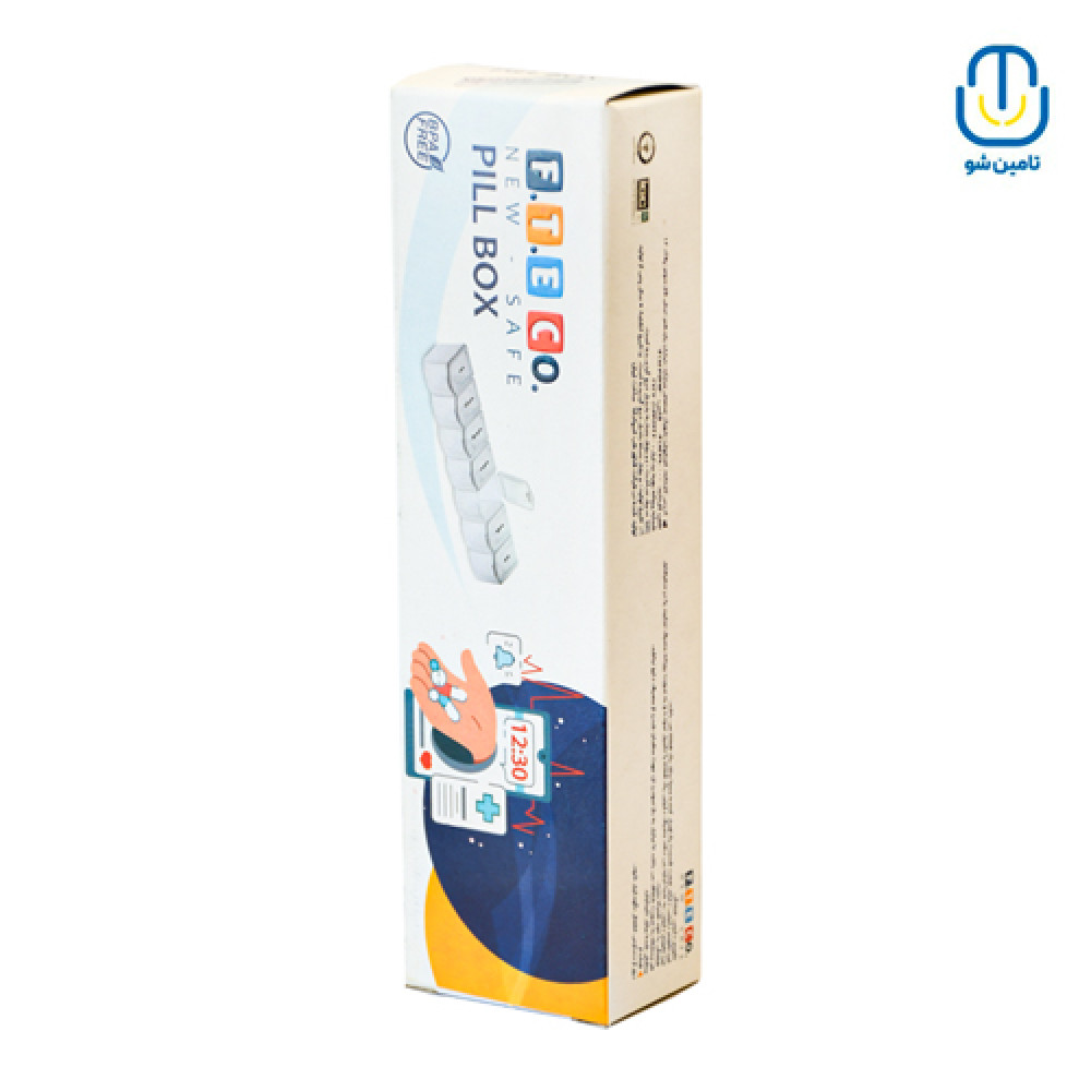 تقویم دارویی هفتگی فن طب F.T.E Co کارتن 216 عددیجدید