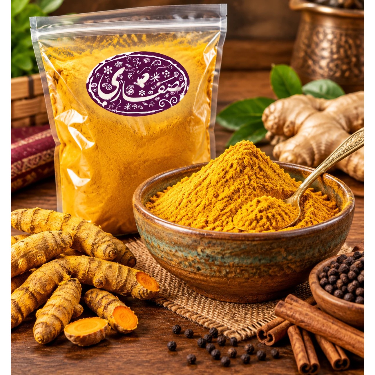 پودر زردچوبه اصل هندی(100 گرم ) 