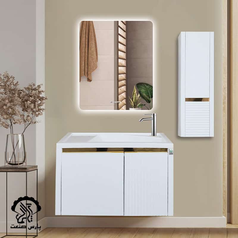 روشویی کابینتی کاکتوس مدل سپیدار 70 سانتی متر کد 7004