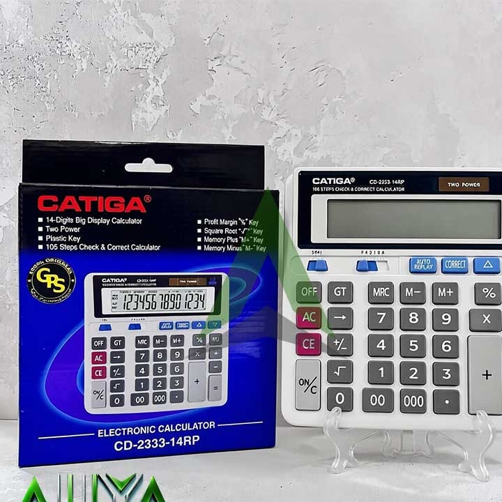 ماشین حساب کاتیگا 14 رقمی مدل CATIGA CD-2333-14RPجدید