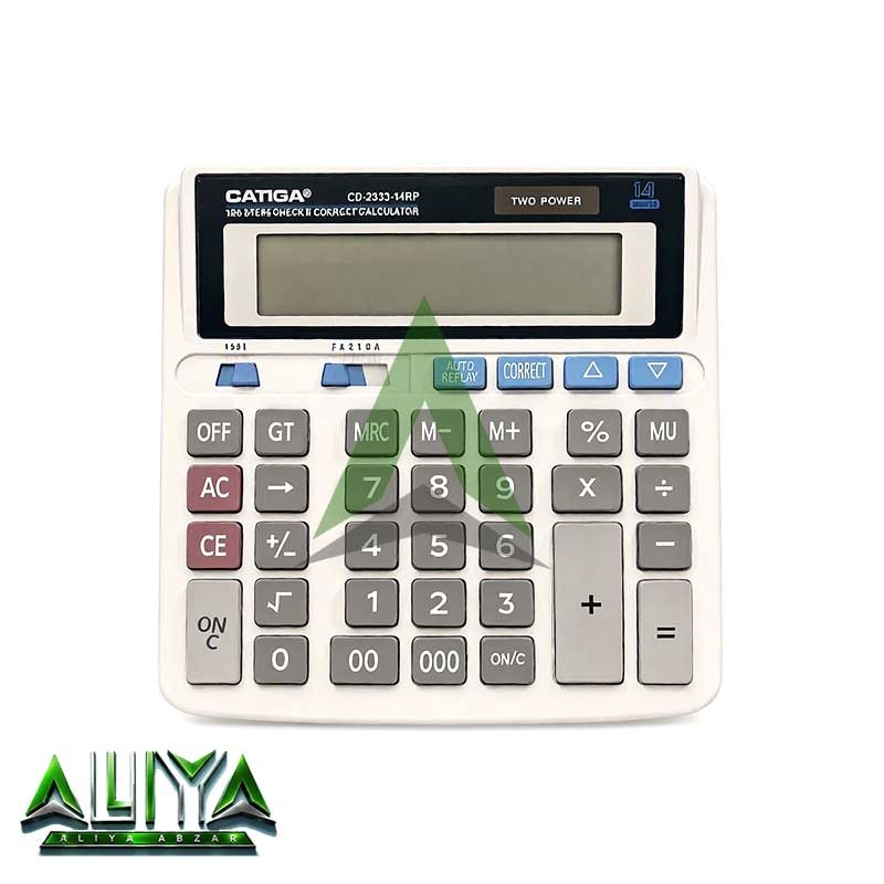 ماشین حساب کاتیگا 14 رقمی مدل CATIGA CD-2333-14RPجدید