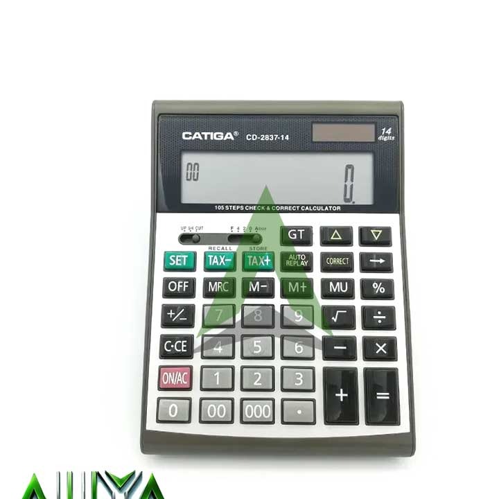 ماشین حساب کاتیگا 14 رقمی مدل CATIGA CD-2837-14RP