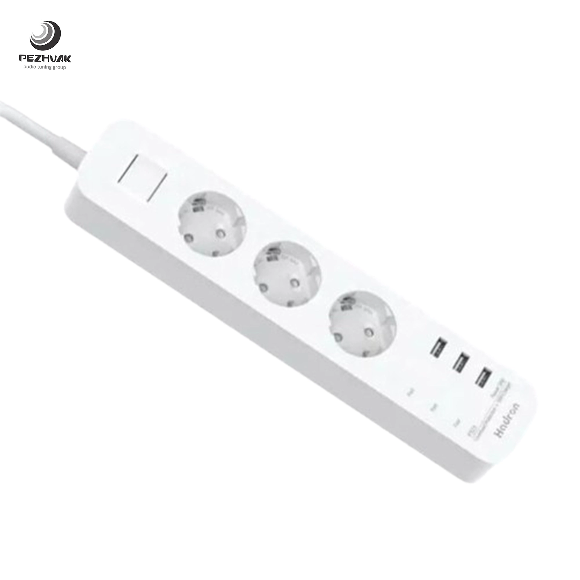 چندراهی 3 خانه برق و شارژر هادرون 10 آمپر مدل Hadron P323