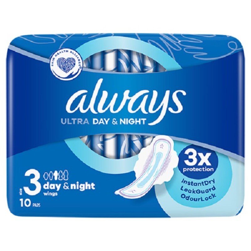 نوار بهداشتی الویز مدل ultra day night سایز 3 بسته 10 عددیجدید