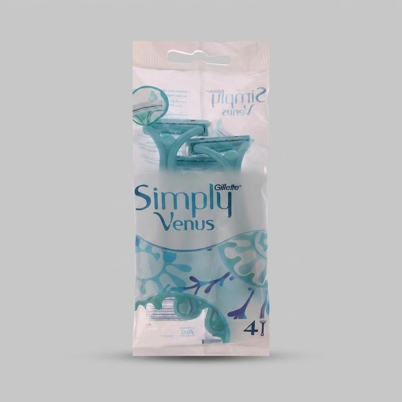 خود تراش ژیلت مدل Simply venus بسته 4 عددی مدل 2جدید