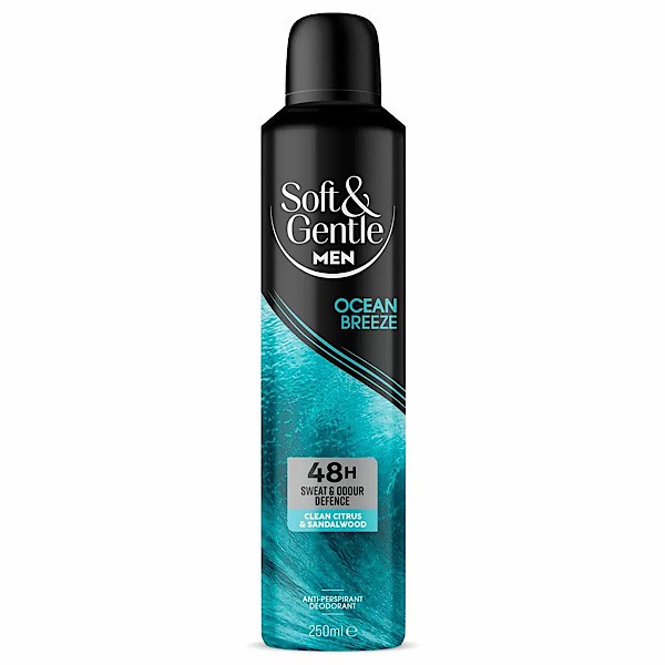 اسپری ضد تعریق دئودورانت مردانه سافت اند جنتل مدل Ocean Breeze حجم 250 میلیلیترجدید