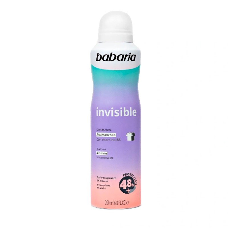 اسپری ضدتعریق مردانه باباریا مدل Invisible حجم 200 میلیلیتر