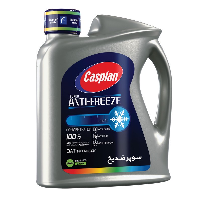 ضدیخ و ضدجوش 100 درصد خالص کاسپین مدل Super Anti Freeze حجم 1.78 لیترجدید