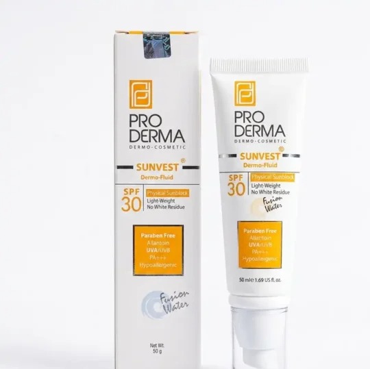 پرودرما ضد آفتاب سان وست SPF30 (بی رنگ)