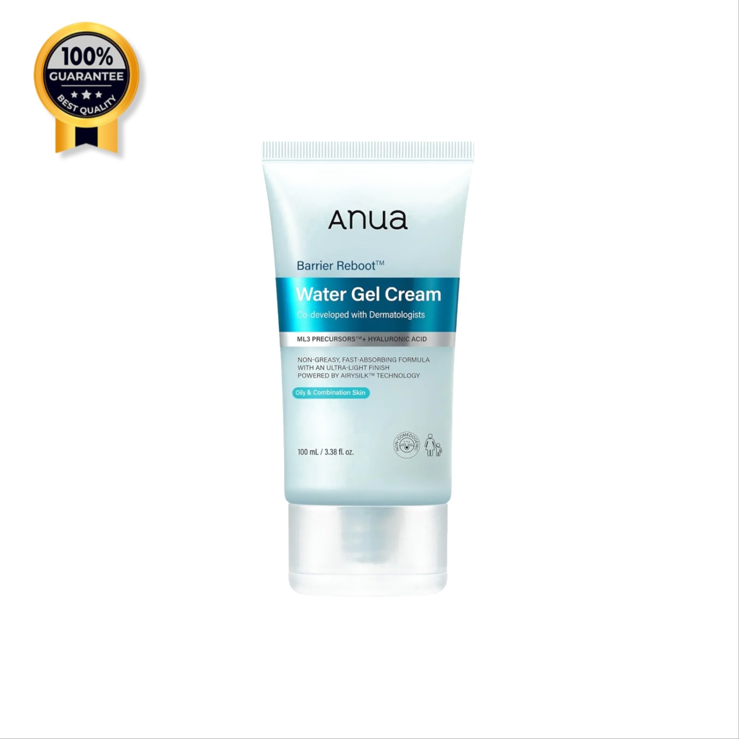 ژل کرم آبرسان و تقویت کننده سد دفاعی پوست بریر ریبوت آنوا Anua اورجینال پوست چرب barrier reboot water gel cream 100 ml