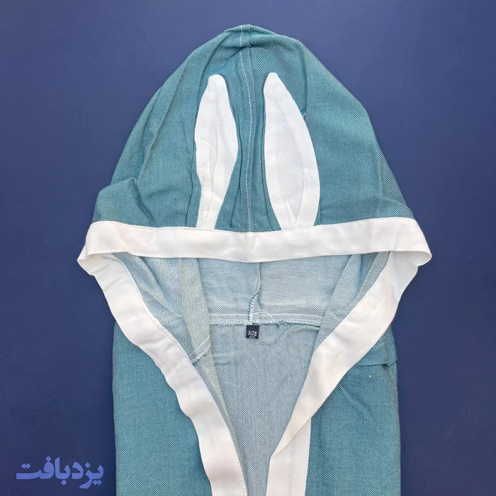 حوله تن پوش کودک نخی یزدی رنگ سبز کله غازی