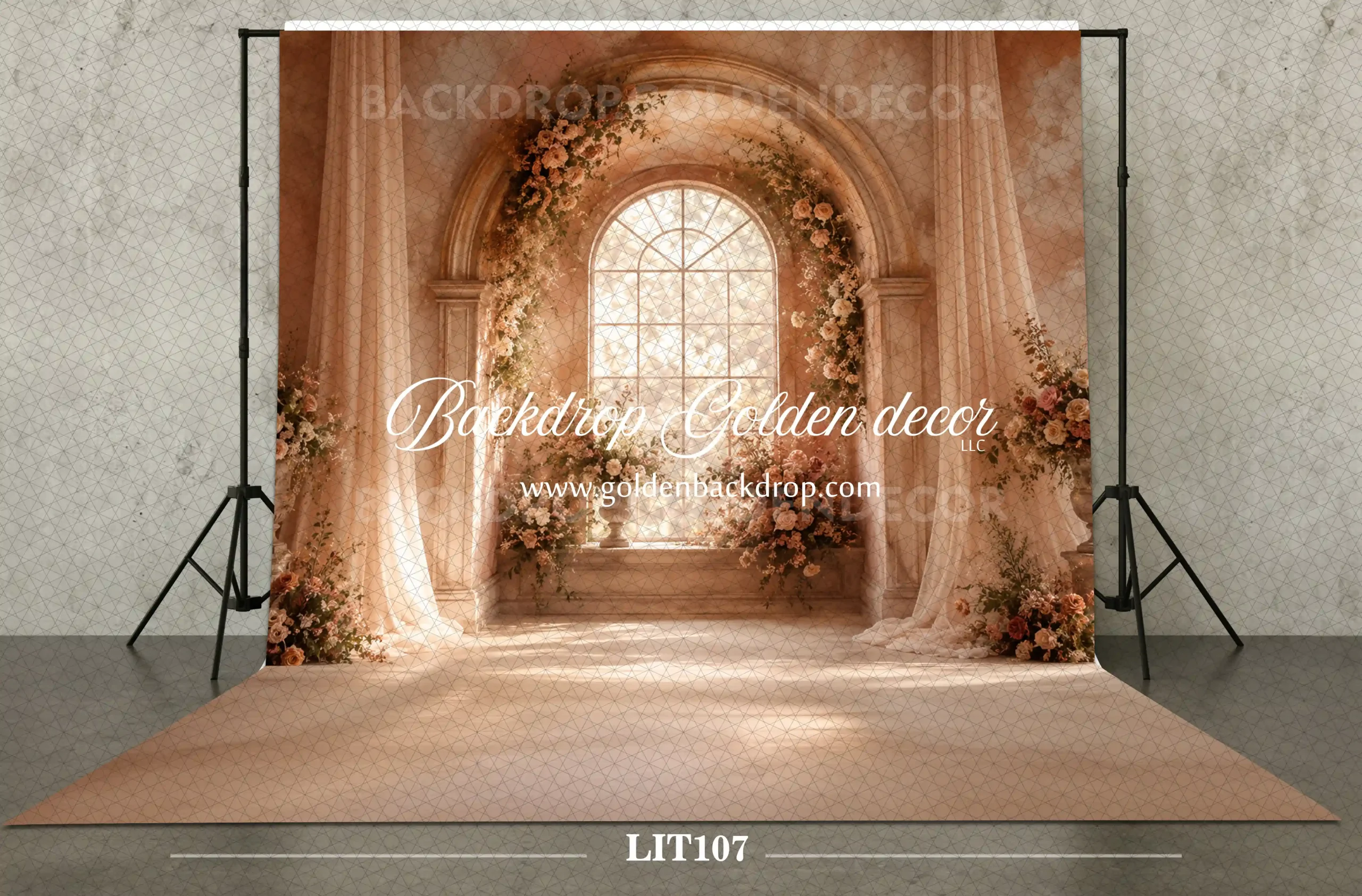 بکدراپ عکاسی پارچه ای طرح لایت روم کد LIT107