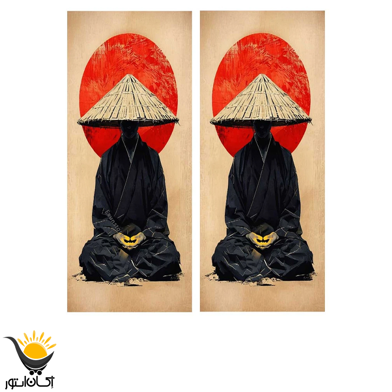 برچسب ستون خودرو طرح چینی BS071
