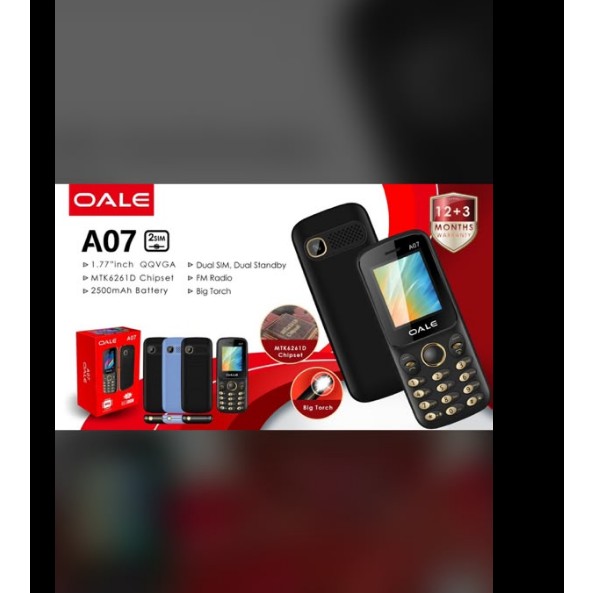 گوشی موبایل oaleمدل a07جدید