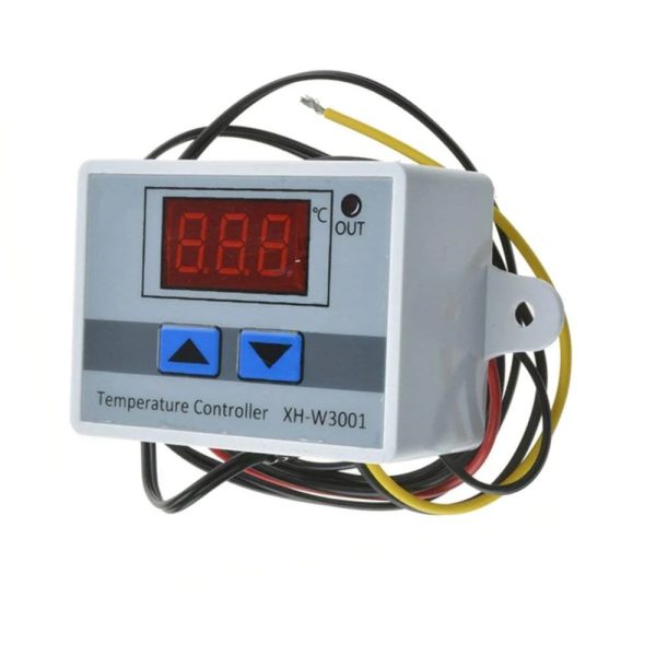 ماژول ترموستات دیجیتال XH-W3001 ورودی 24 ولت همراه با سنسور دماجدید