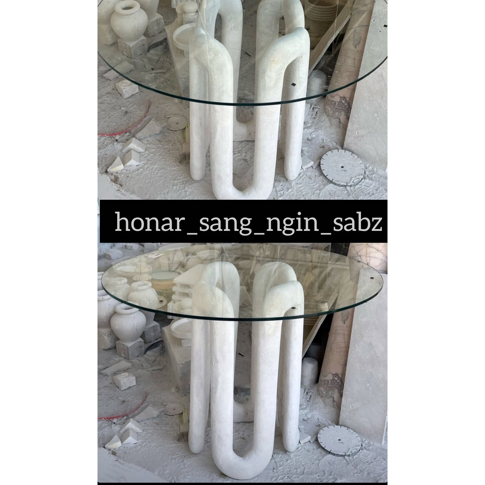 ناهار خوری 4نفره سنگی جدید