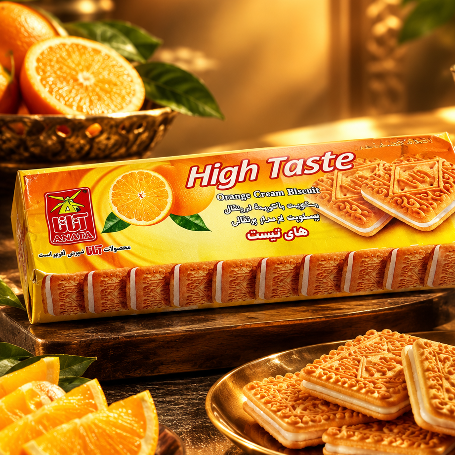 بیسکویت کرمدار طلایی آناتا (115 گرمی)