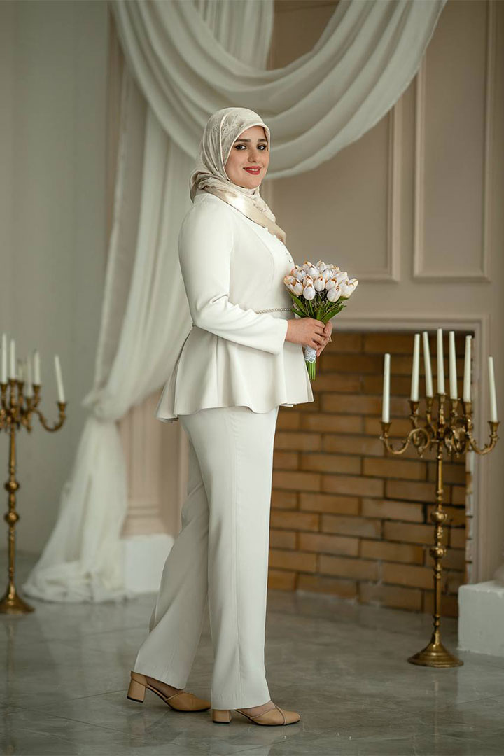 کت و شلوار عروس سلیناجدید