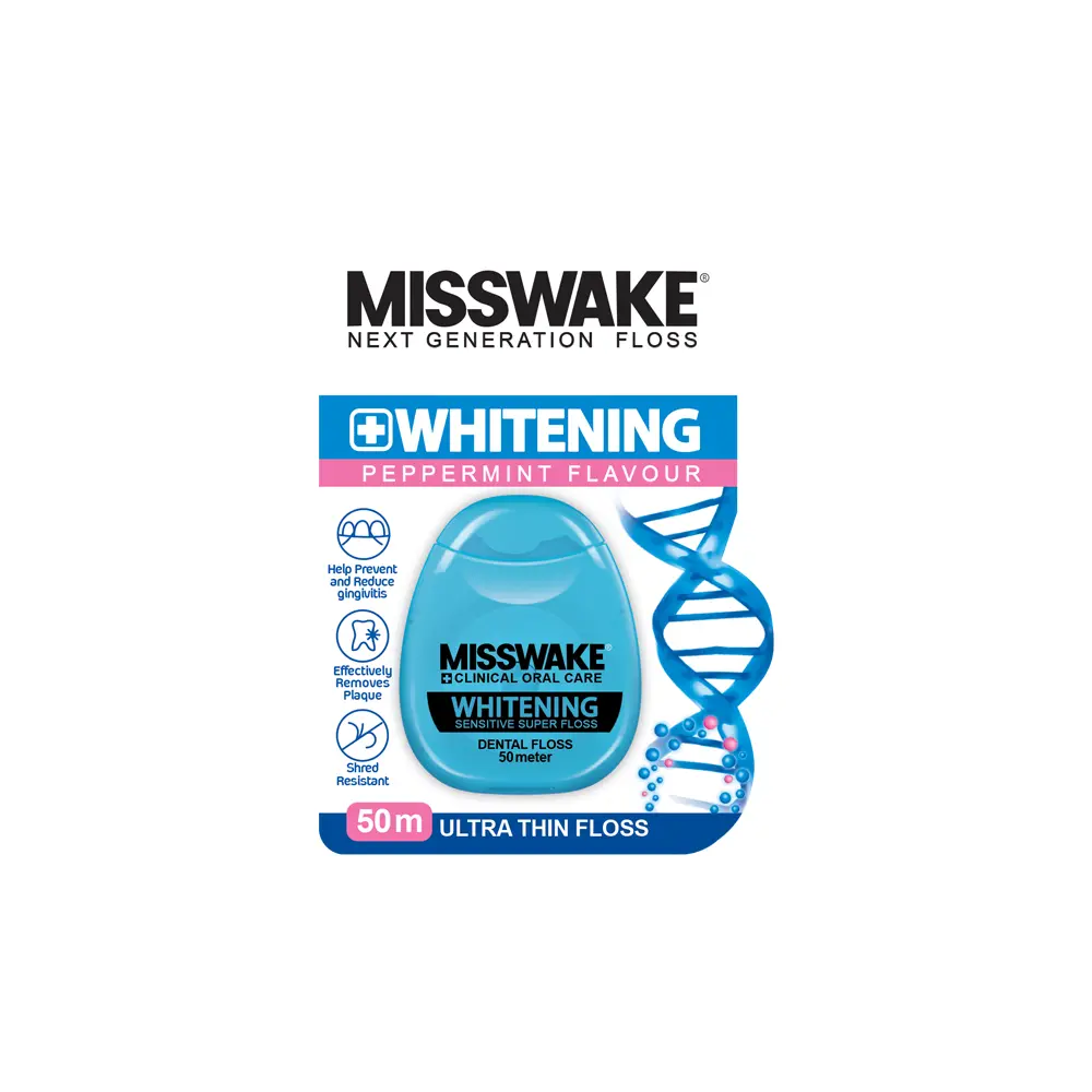میسویک نخ دندان فوق العاده نازک50متری WHITENING