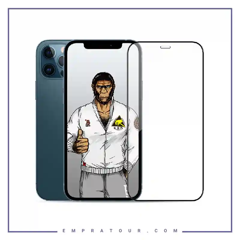 محافظ صفحه نمایش شیشه ای بولوئو آیفون BLUEO Antistatic Dustproof Temepered Glass Iphone 12 Pro Maxجدید