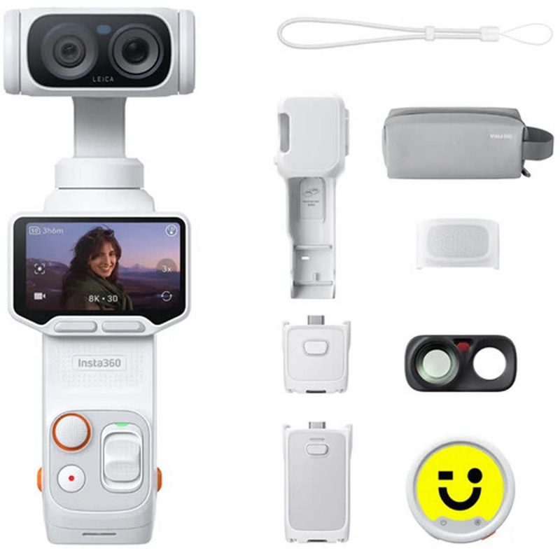 دوربین گیمبال اینستا360 Insta360 Luna Ultra Creator Bundle AI Gimbal Camera Whiteجدید