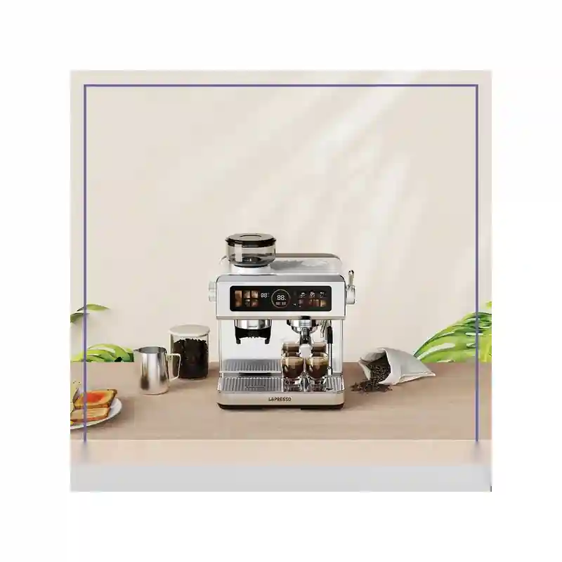 دستگاه قهوه ساز نیمه اتوماتیک با پنل کنترل لمسی لپرسو Lepresso Deliziosa Coffee Machine LPCFFSCM0098SLجدید