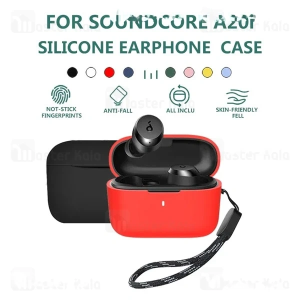 کاور محافظ سیلیکونی هندزفری انکر Anker A20i soundcore دارای بند آویزجدید