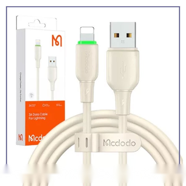 کابل لایتنینگ 1.2 متر مک دودو Mcdodo 3A Lightning Data Cable CA-4740 - مشکیجدید