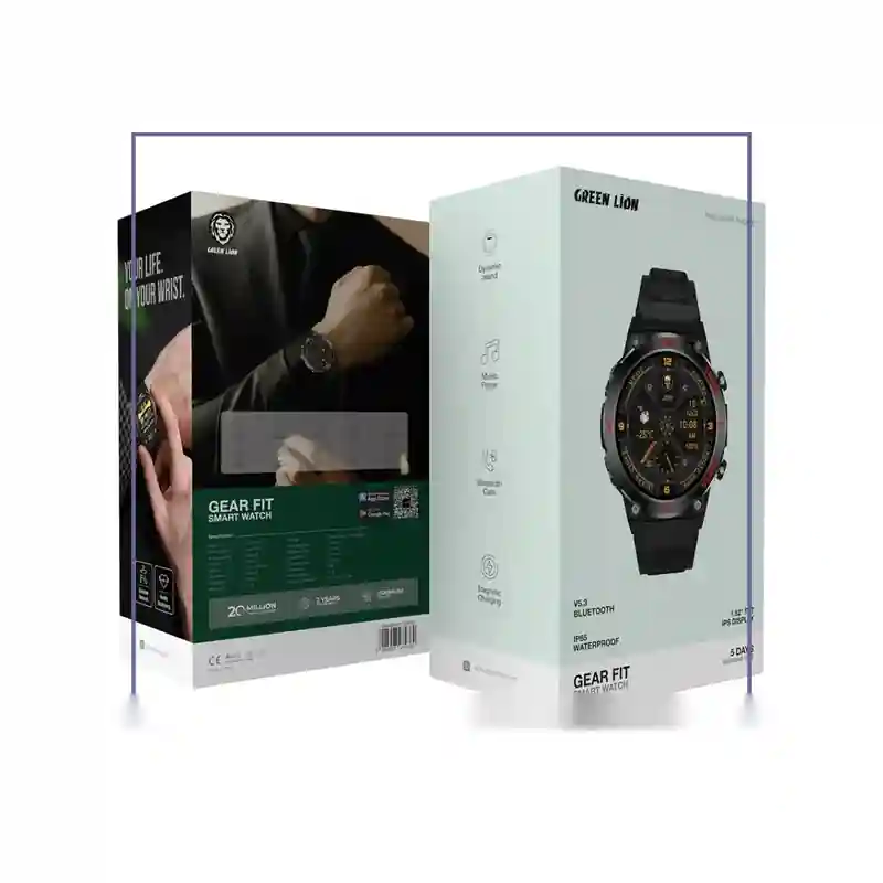 ساعت هوشمند گرین لاین GREEN LION GEAR FIT SMART WATCH GNGEARFTSWBKجدید