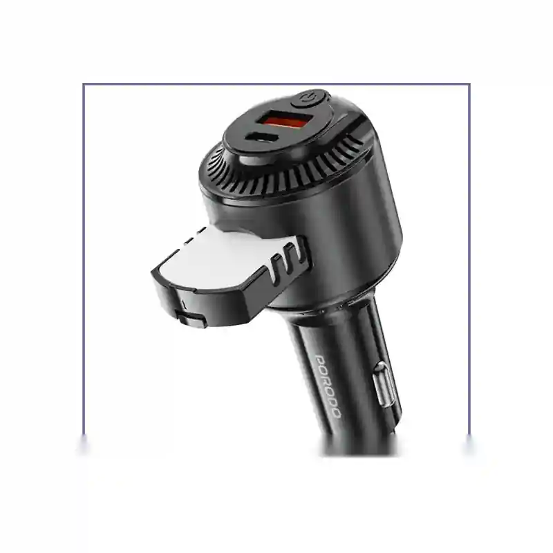 شارژر فندکی 75 وات و خوشبوکننده هوا پرودو Porodo MistCharge Car Charger with Air Diffuser PDC40BKجدید