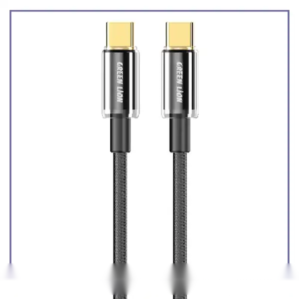 کابل شارژ دو سر تایپ سی 1 متر گرین لاین Green Lion USB-C to USB-C Tough Cable GNTPTGH60CTCBK