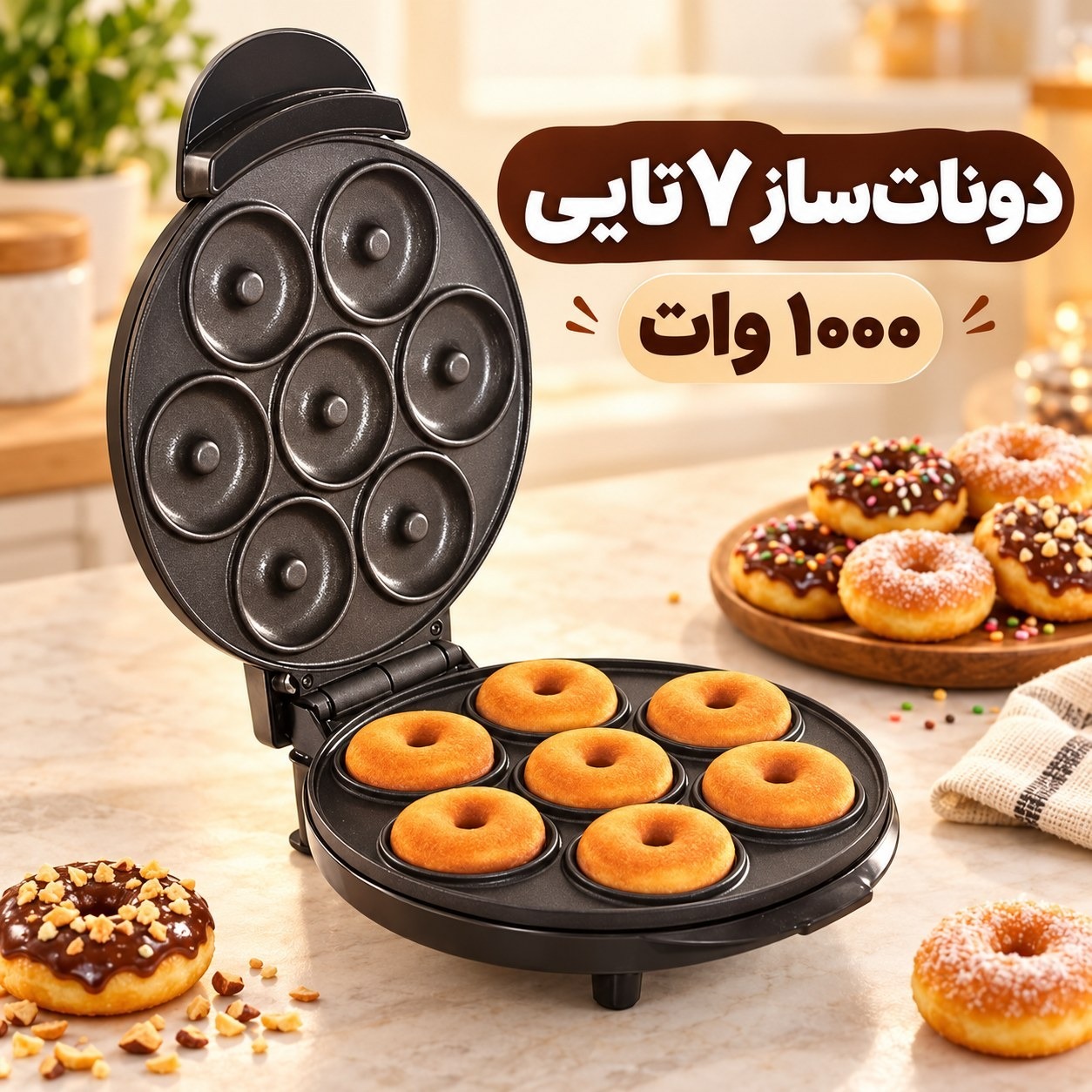 مینی دونات ساز 7 تاییجدید